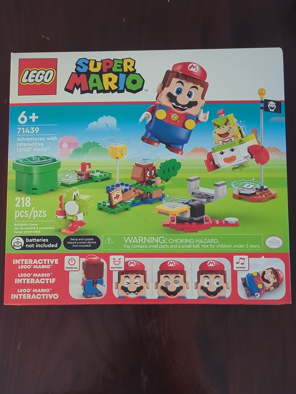 LEGO Super Mario Set with Red, Blue, Green and Yellow Elements